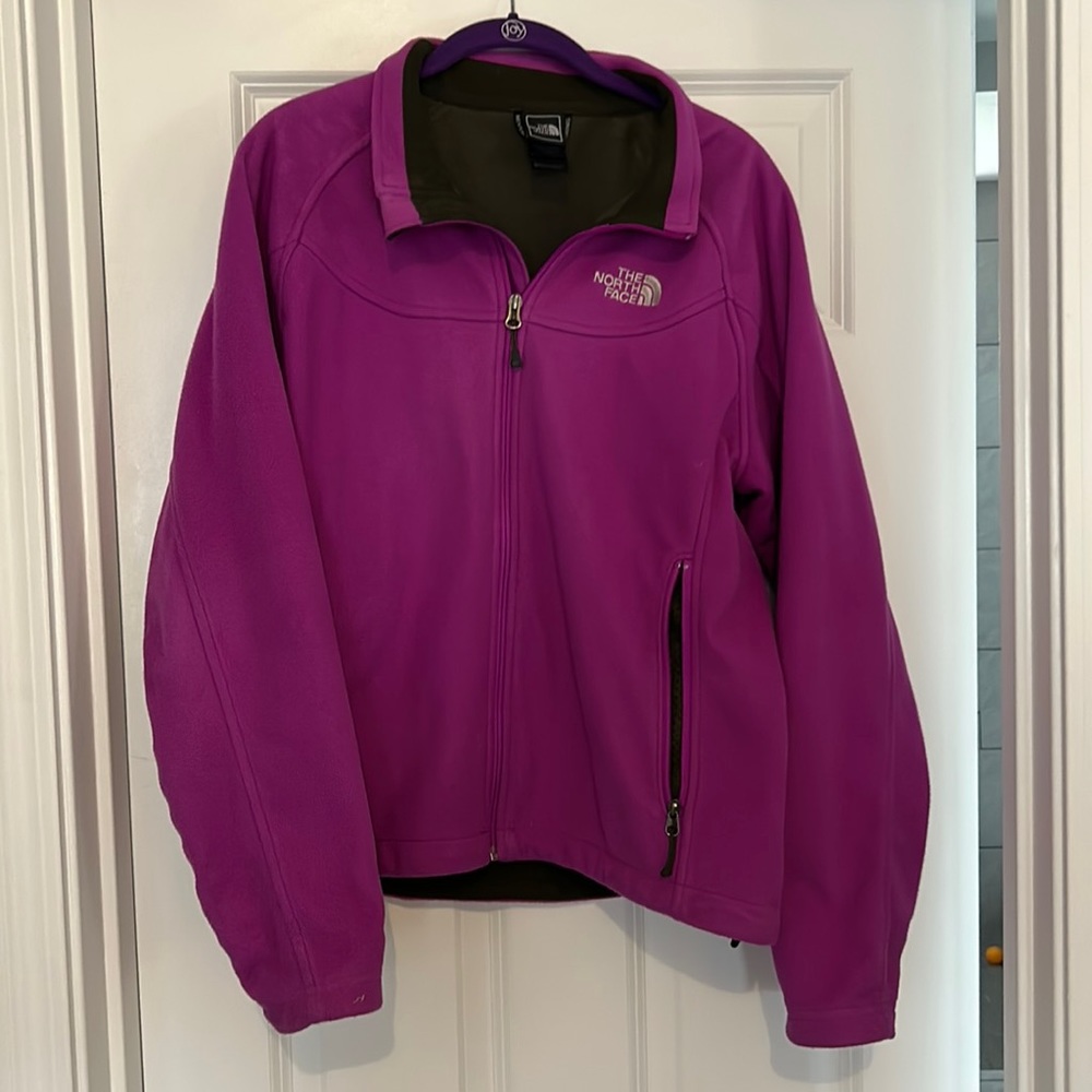 North face purple jacket.
